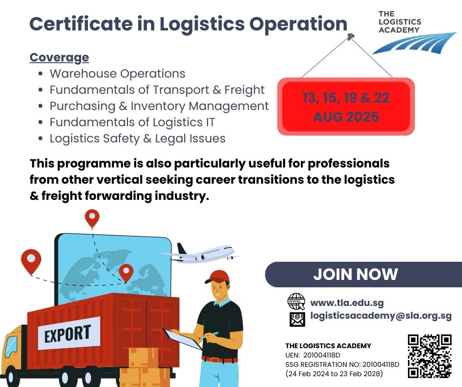 Certificate in Logistics Operations (Bridging Course for TLA Diplomas)